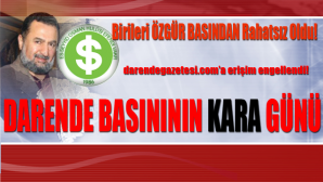 Darende Basınının KARA Günü!