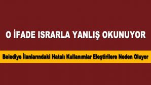 Belediye Anonslarında Israrla Tekrarlanan Hatalı Telaffuz