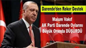 Darende’den Erdoğan’a Rekor Destek