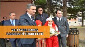 Malatya Valisi Aydın Baruş Darende’yi Ziyaret Etti