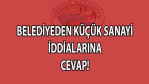 Belediyeden Küçük Sanayi İle İlgili İddiara Cevap