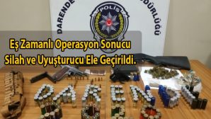 Darende Emniyeti’nden Silah ve Uyuşturucu Operasyonu