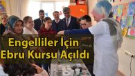 Halk Eğitimi Merkezi’nden Engelliler İçin Ebru Kursu