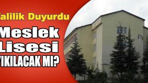 Meslek Lisesi (METEM) Yıkılacak Mı?